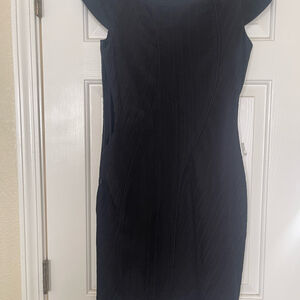 Andrew marc black stretch dress